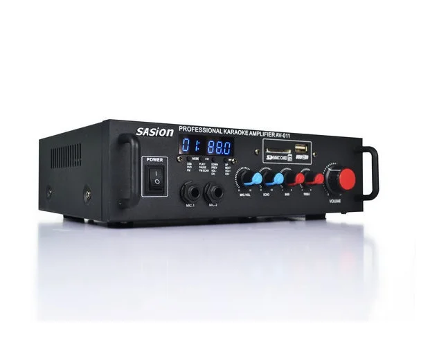 

SASION AV-011 Household radio constant pressure borne power amplifier background music broadcast 60w, Black