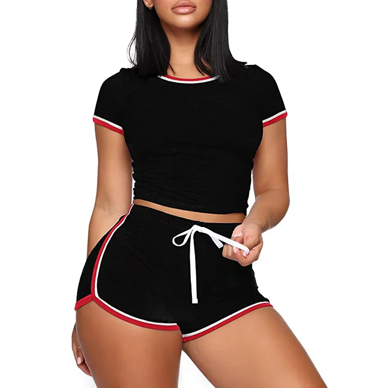 Wholesale women's casual 2 piece short sleeve set summer sexy tracksuit dry-fit sweatsuit
Wholesale women's casual 2 piece short sleeve set summer sexy tracksuit dry-fit sweatsuit