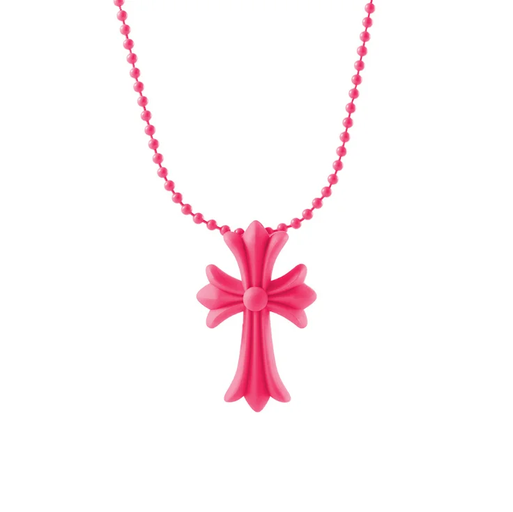 Instagram Popular Individual Hip Hop Necklace Retro Colorful 20th Anniversary Tokyo Aoyama Colorful PVC Cross Necklace, Colorful color
Instagram Popular Individual Hip Hop Necklace Retro Colorful 20th Anniversary Tokyo Aoyama Colorful PVC Cross Necklace, Colorful color