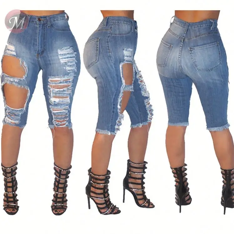 0041434 Latest Design Fashion Summer Women skinny elastic Female Bottoms Ladies Trousers Denim abrade hole Shorts Jeans Pants
0041434 Latest Design Fashion Summer Women skinny elastic Female Bottoms Ladies Trousers Denim abrade hole Shorts Jeans Pants