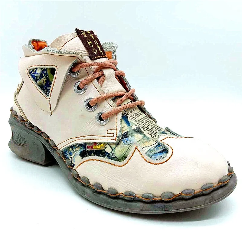 New Style Ladies Comfortable Lace-Up Ankle Boots Color Casual Low-Heel Leather Casual Shoes, Multi colors
New Style Ladies Comfortable Lace-Up Ankle Boots Color Casual Low-Heel Leather Casual Shoes, Multi colors