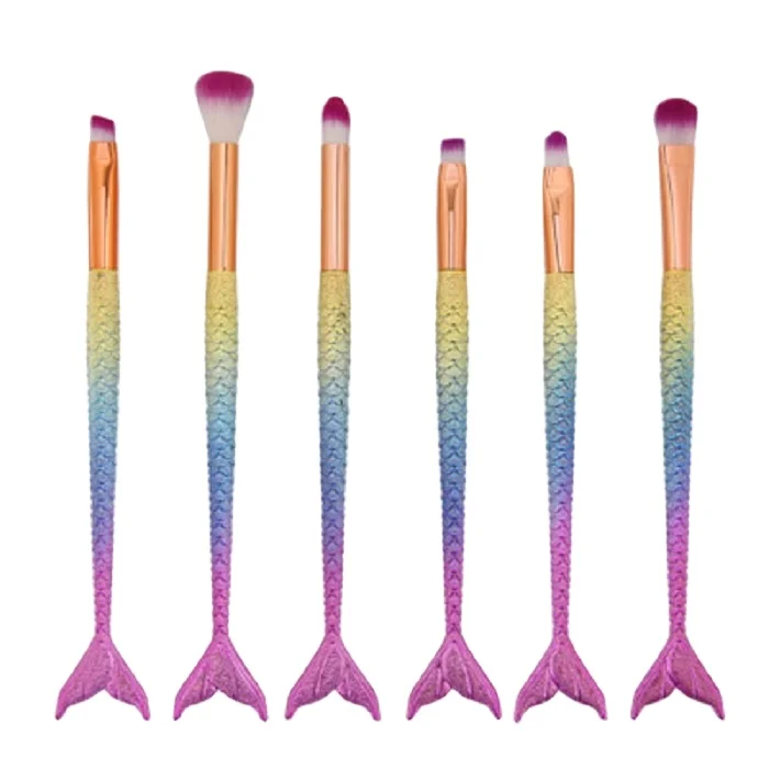 New 6 small mermaid makeup brushes fish scale 3D pattern color eye brush set split fish tail luxury makeup brush set
New 6 small mermaid makeup brushes fish scale 3D pattern color eye brush set split fish tail luxury makeup brush set