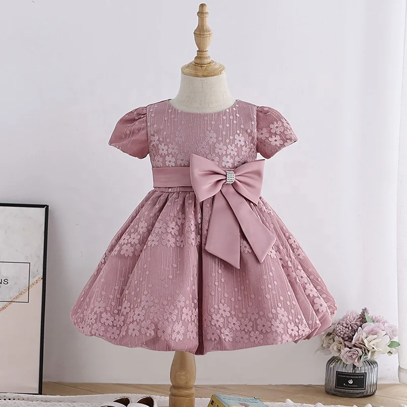 Luxury wedding birthday party flower kids dress girls' dresses with bow, Accept customized
Luxury wedding birthday party flower kids dress girls' dresses with bow, Accept customized