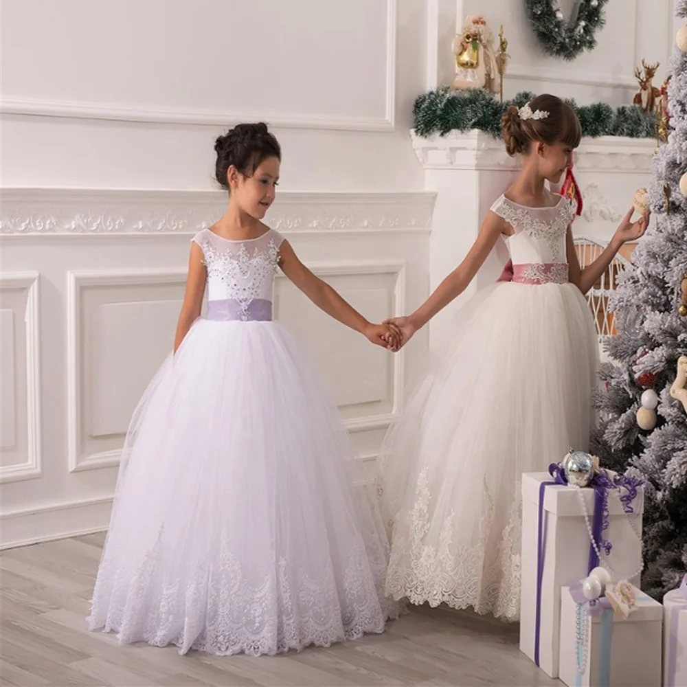 scoop sleeveless flower girls dresses 2-12years first communion dresses for girls ball gown long prom dress, As the picture
scoop sleeveless flower girls dresses 2-12years first communion dresses for girls ball gown long prom dress, As the picture