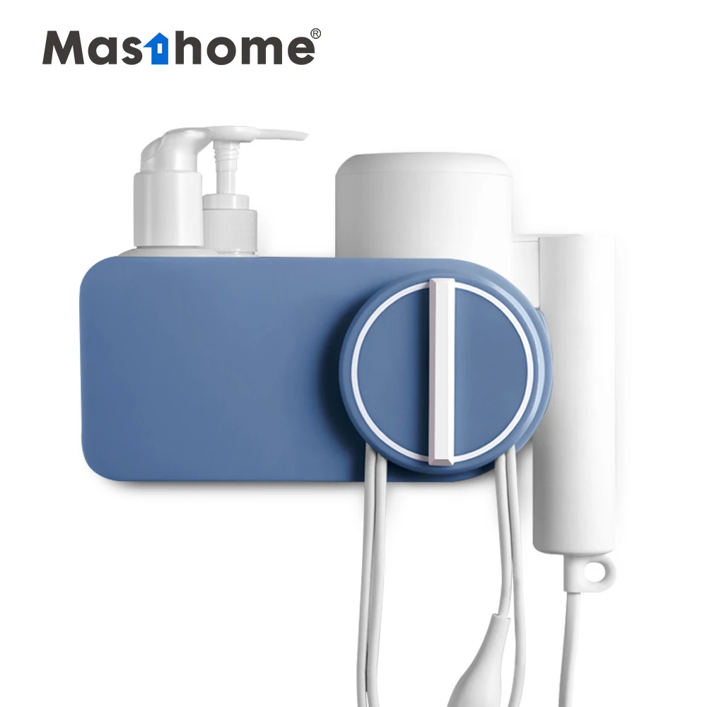 Masthome cheap price plastic multi functional storage wall mounted bathroom hair dryer rack, Customized
Masthome cheap price plastic multi functional storage wall mounted bathroom hair dryer rack, Customized