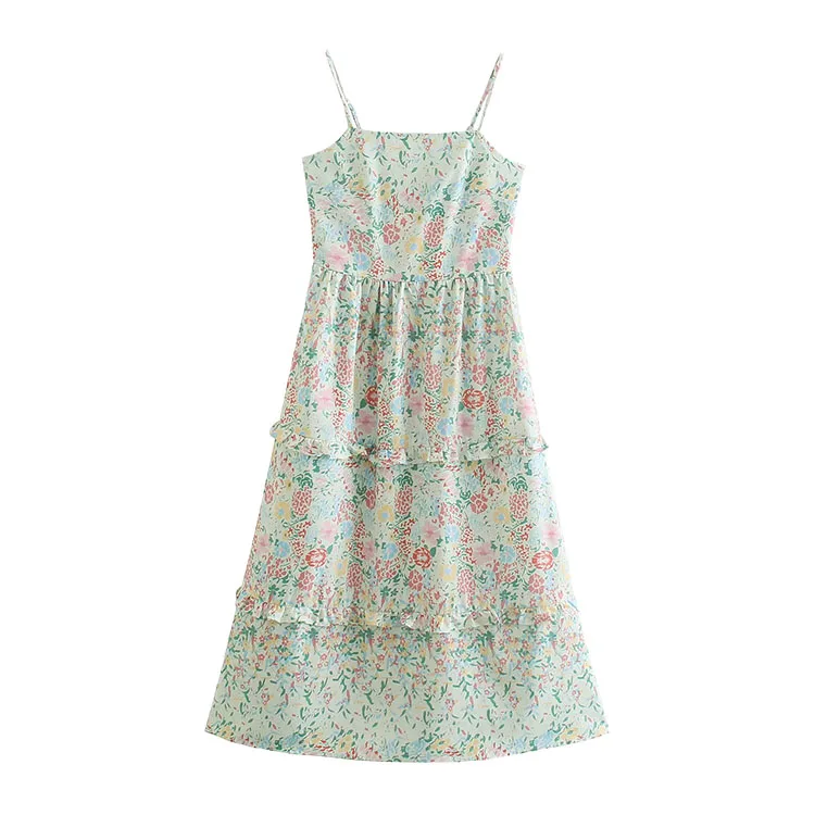 BMURHMZA2021 summer new women's dress Australian print long open back women's suspender dress, Picture color
BMURHMZA2021 summer new women's dress Australian print long open back women's suspender dress, Picture color