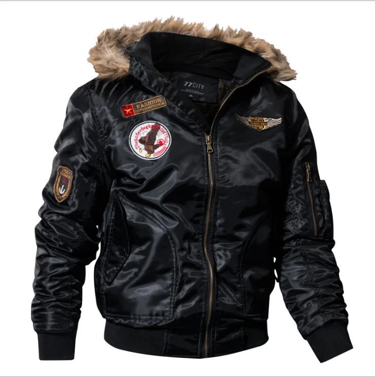 Men's 3D down thick winter coat cotton coat military-style coat, Picture