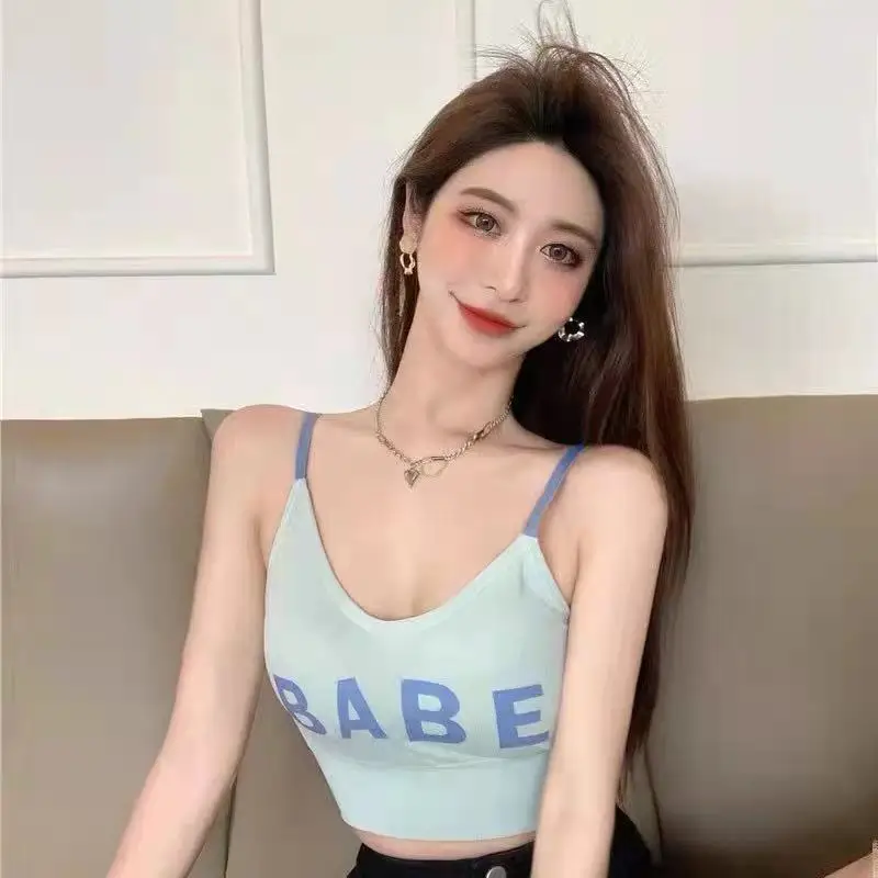 comfortable Printed BABE breasted seamless U beautiful back padded seamless bra seamless Camisole Tank Tops
comfortable Printed BABE breasted seamless U beautiful back padded seamless bra seamless Camisole Tank Tops