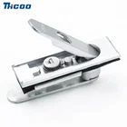 outdoor picnic table steel cabinet telecom cabinet swing handle door lock pull up lift up swing plane lock