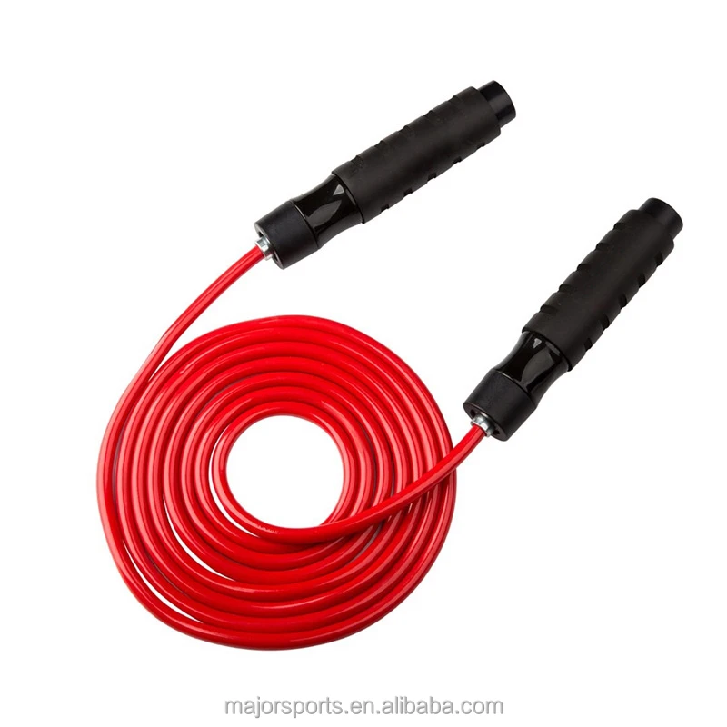 Non-slip and sweat-absorbing ABS handle weighted fitness skipping rope high quality PVC and Nylon wire jump rope, Red
Non-slip and sweat-absorbing ABS handle weighted fitness skipping rope high quality PVC and Nylon wire jump rope, Red
