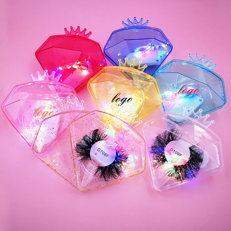 Private Label Christmas Empty Colorful Acrylic Plastic Diamond-shape Hanger Light up False Eyelash Packaging Case Box
Private Label Christmas Empty Colorful Acrylic Plastic Diamond-shape Hanger Light up False Eyelash Packaging Case Box