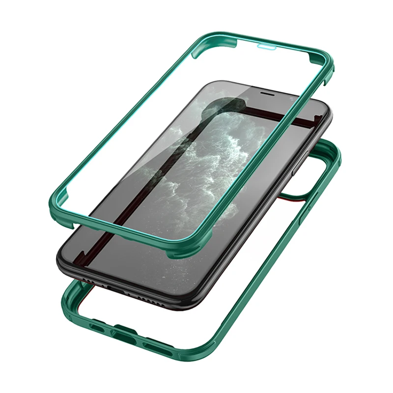 Best Selling For iPhone 11 Tempered Glass Case Hybrid 4 in 1 Transparent iPhone 11 PRO Case Soft TPU Edge Easy to install
Best Selling For iPhone 11 Tempered Glass Case Hybrid 4 in 1 Transparent iPhone 11 PRO Case Soft TPU Edge Easy to install