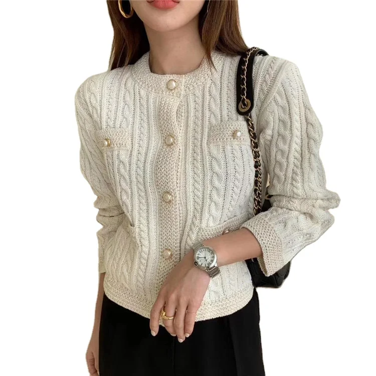 2021 Korean Fashion Women Crop Top Sweaters Autumn Winter Long Sleeve Slim Knitted Button Open Front Cardigan Ladies Knit Coats
2021 Korean Fashion Women Crop Top Sweaters Autumn Winter Long Sleeve Slim Knitted Button Open Front Cardigan Ladies Knit Coats