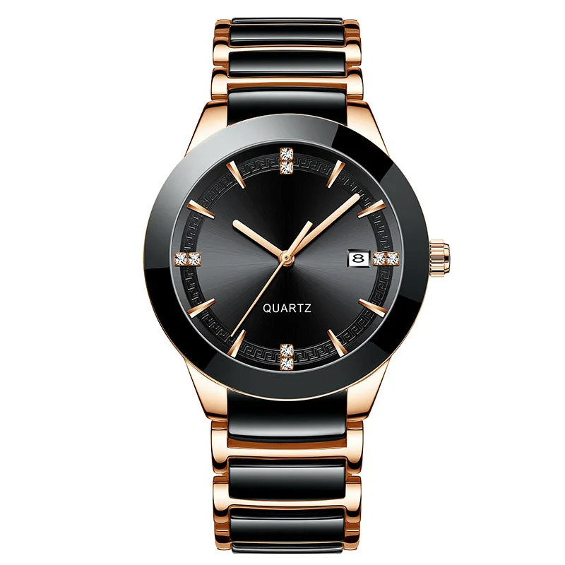 Style Brand New Watch Fashion Business Luxury Calendar Women Men Watch Ceramic Men's Quartz Watch Wrist, Rose gold
Style Brand New Watch Fashion Business Luxury Calendar Women Men Watch Ceramic Men's Quartz Watch Wrist, Rose gold