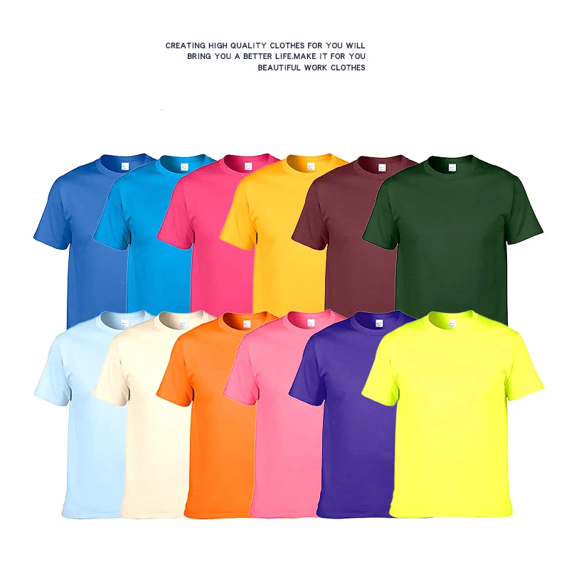 High Quality 100% Premium Cotton Casual Short Sleeve T-Shirt Customize Printed Logo Men O-Neck Men's T Shirt
High Quality 100% Premium Cotton Casual Short Sleeve T-Shirt Customize Printed Logo Men O-Neck Men's T Shirt