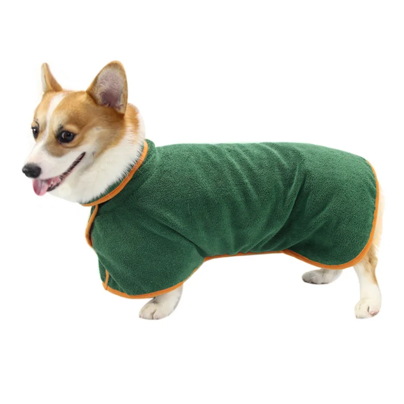 Custom Amazon pet supplies polyester absorbent wholesale trendy ropa para perros dog luxury clothes pet dog pajama bathrobe
Custom Amazon pet supplies polyester absorbent wholesale trendy ropa para perros dog luxury clothes pet dog pajama bathrobe