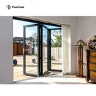 Grey External Aluminium Bi Fold Sliding Aluminium Bifold Doors