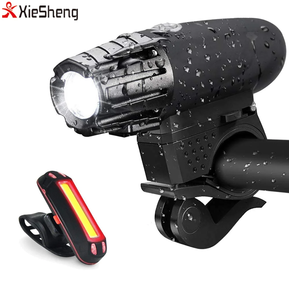 Bike Light Set LED Cycle Torch USB Waterproof Rechargeable bike light 300LM Front Headlight and Bicycle Rear Light
Bike Light Set LED Cycle Torch USB Waterproof Rechargeable bike light 300LM Front Headlight and Bicycle Rear Light