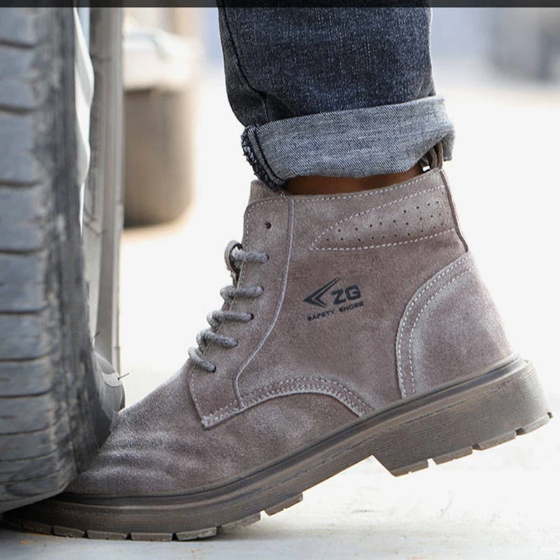 Men's Women Breathable Waterproof Work Safety Shoes Steel Toe Non-slip Fashion Locomotive Tactical Boots Indestructible, Grey black
Men's Women Breathable Waterproof Work Safety Shoes Steel Toe Non-slip Fashion Locomotive Tactical Boots Indestructible, Grey black