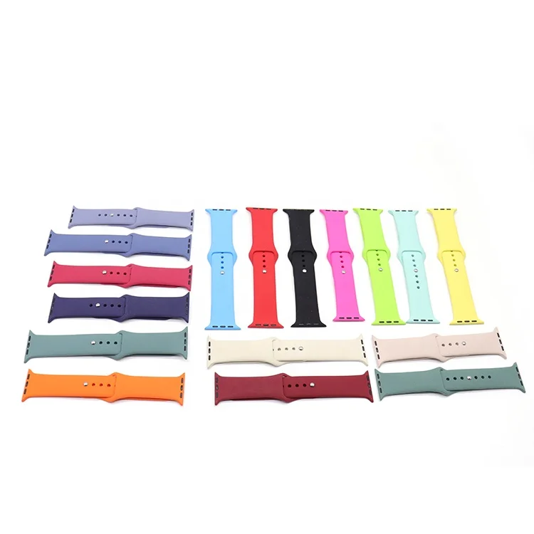 Custom Rubber Smart Watch Band Compatible with Iwatch Series 5/6 Band Quick Release Elastic Silicone Smart Watch Strap for Apple, 10 colors
Custom Rubber Smart Watch Band Compatible with Iwatch Series 5/6 Band Quick Release Elastic Silicone Smart Watch Strap for Apple, 10 colors