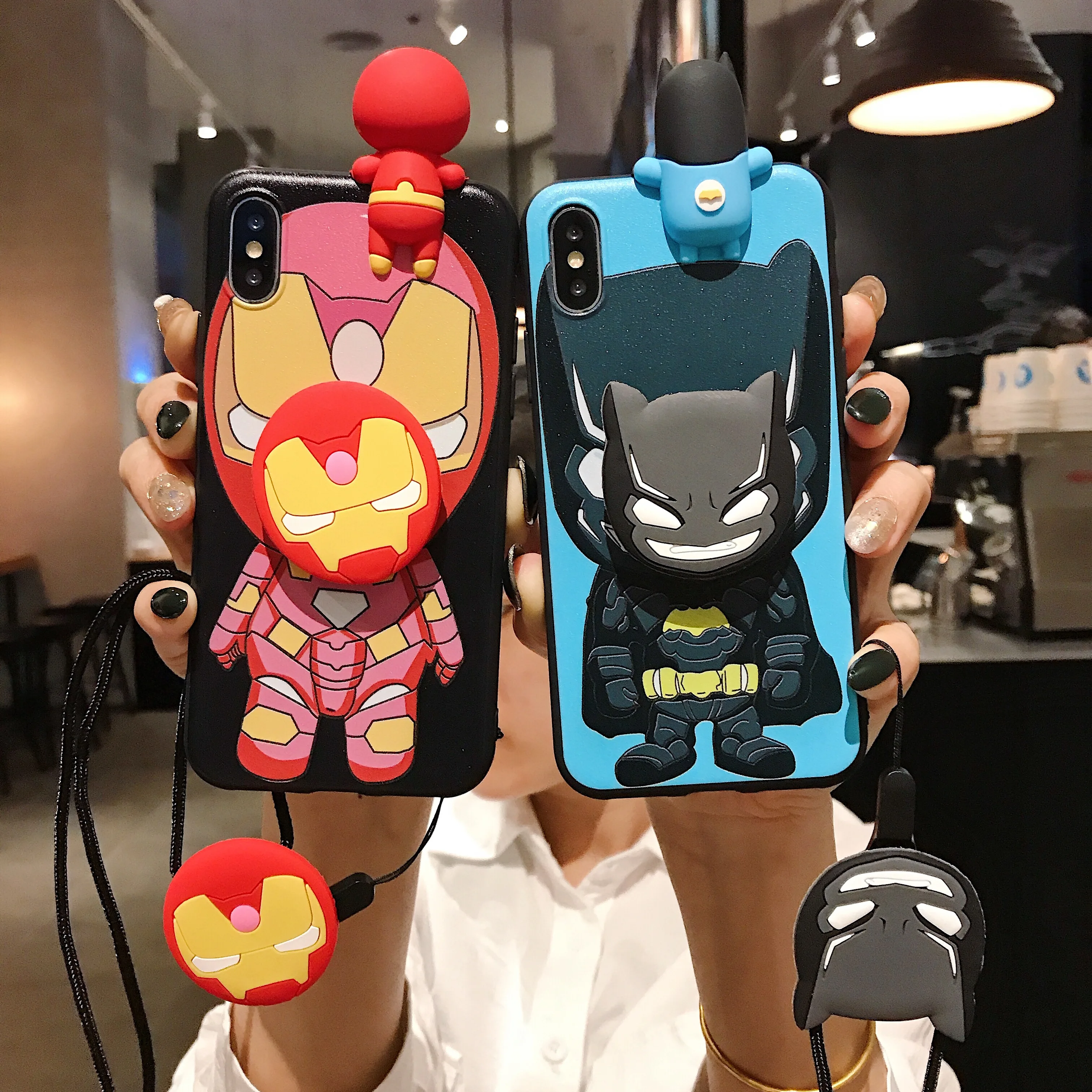 For iPhone 12 Mini Pro Max Super Hero 3D Doll Holder Stand Strap Cartoon Papa Phone Case
For iPhone 12 Mini Pro Max Super Hero 3D Doll Holder Stand Strap Cartoon Papa Phone Case