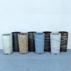 Square cylinder Simple style Glaze flowerpot garden cheap flower pot plant pots bonsai pots maceta yixing bonsai pot