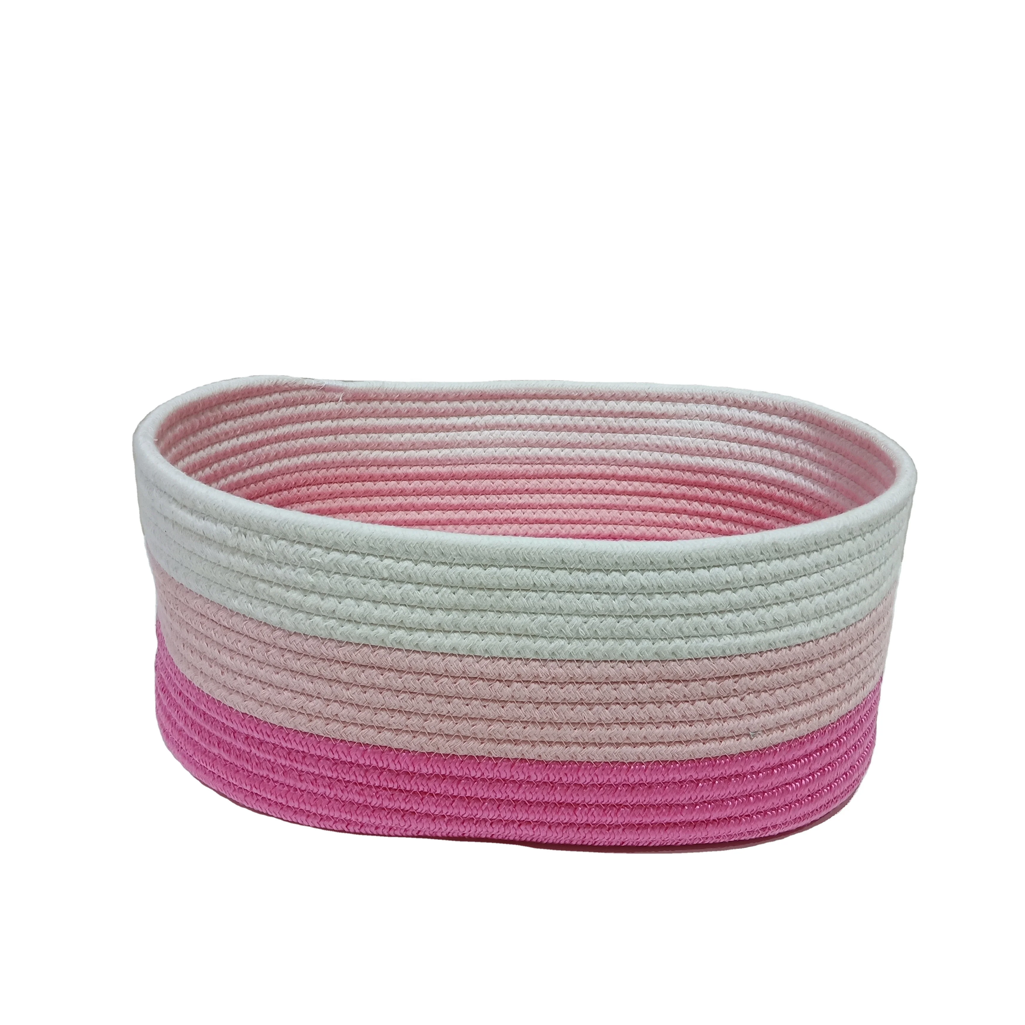 large cotton bathroom baskets cotton rope woven basket home storage basket storage boxes & bins, Customized color
large cotton bathroom baskets cotton rope woven basket home storage basket storage boxes & bins, Customized color