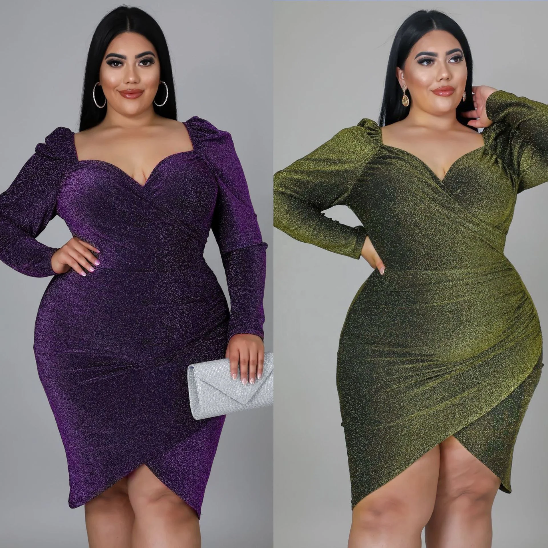 LANOZY 2022 Ladies Clothing Plus Size V Neck Irregular Long Sleeve Dress Summer Puff Sleeve Evening Women Plus Size Dress, Purple,green
LANOZY 2022 Ladies Clothing Plus Size V Neck Irregular Long Sleeve Dress Summer Puff Sleeve Evening Women Plus Size Dress, Purple,green