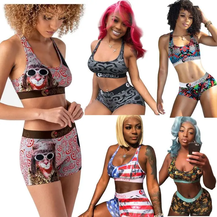 Wholesale 2021 Summer Printed sportswear New Ethika Sets Sexy Women 2 piece shorts set Vendor, Mix color
Wholesale 2021 Summer Printed sportswear New Ethika Sets Sexy Women 2 piece shorts set Vendor, Mix color
