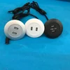 office desk 2 ports USB charger sofa usb charger for smart office and home/mini round sofa grommet dual usb charger hub