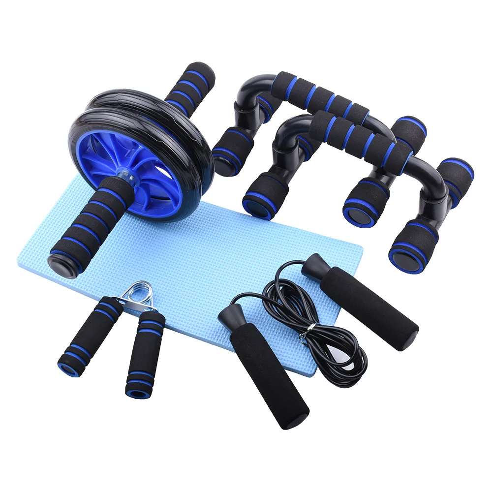 5 in 1 Home Workout AB Wheel Roller Kit Push Up Bar Jump Rope Hand Gripper equipment set
5 in 1 Home Workout AB Wheel Roller Kit Push Up Bar Jump Rope Hand Gripper equipment set