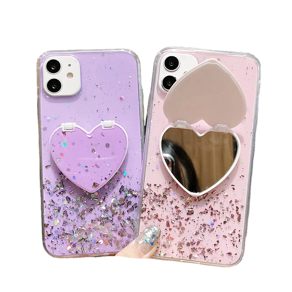 Wholesale phone accessories Heart Mirror Sequins Glitter Phone Case for iPhone 12 Pro 12 Pro Max 12 mini 11 Pro 11 XR XS Max 8
Wholesale phone accessories Heart Mirror Sequins Glitter Phone Case for iPhone 12 Pro 12 Pro Max 12 mini 11 Pro 11 XR XS Max 8