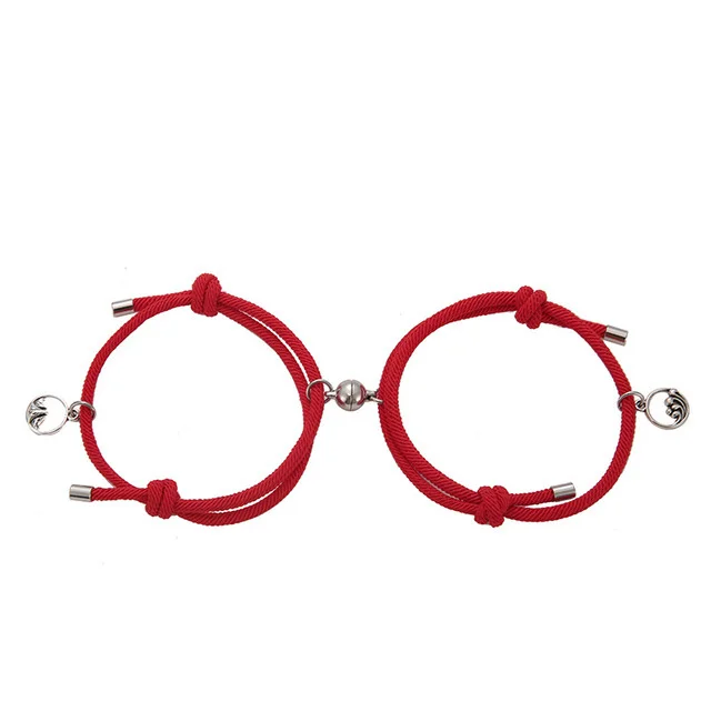 Wholesale 6 Pc set adjustable woman men braided mutual attraction rope magnetic couple bracelets
Wholesale 6 Pc set adjustable woman men braided mutual attraction rope magnetic couple bracelets
