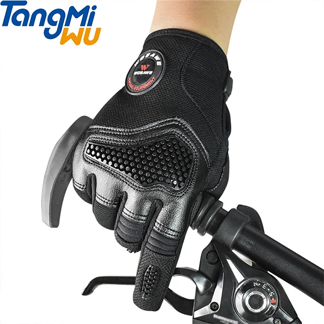 TMW Unisex sports protective gear Plush PU leather racing gloves All fingers Touch screen mitten safety gloves bicycle gloves
TMW Unisex sports protective gear Plush PU leather racing gloves All fingers Touch screen mitten safety gloves bicycle gloves