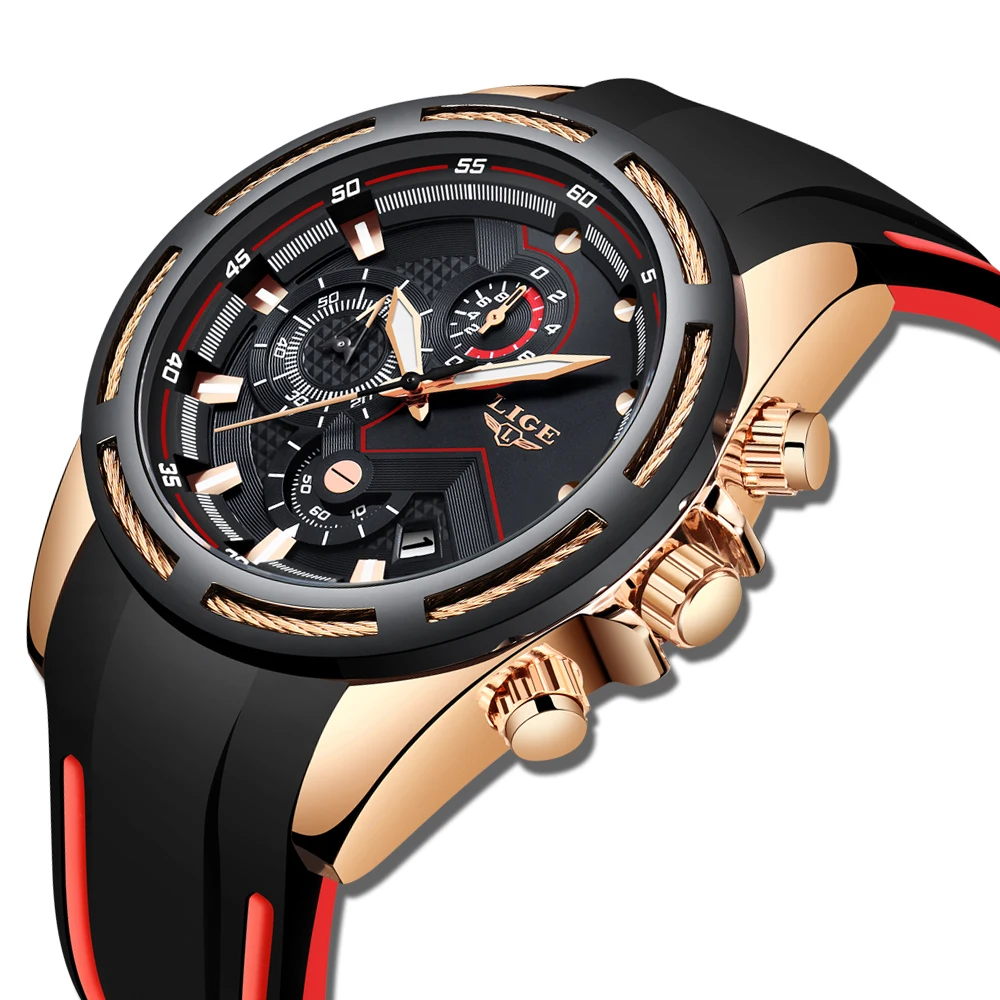 men's silicone band watches