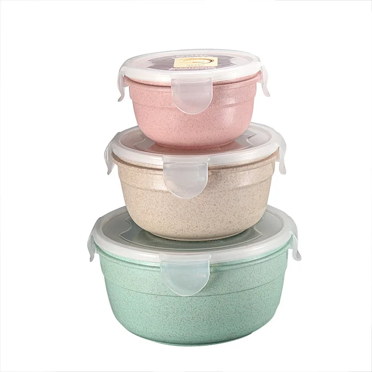 550ml Round Cheap Colorful Wheat Straw Preservation Box Colorful Plastic Food Containers, Beige/pink/green/blue
550ml Round Cheap Colorful Wheat Straw Preservation Box Colorful Plastic Food Containers, Beige/pink/green/blue