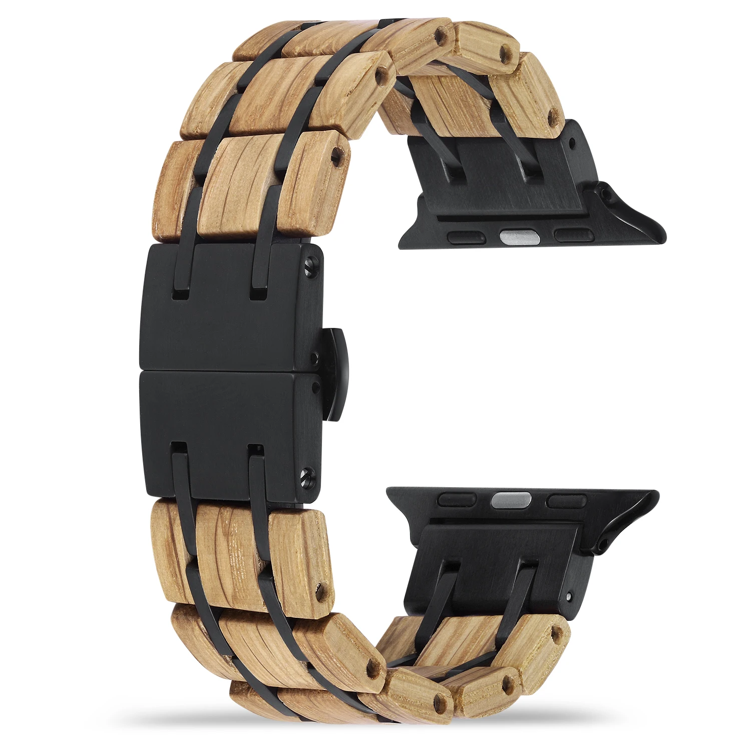 Charm Sturdy Koa wood stainless Apple Watch band iwatch band Men black fits for series 7 6 5 4 3
Charm Sturdy Koa wood stainless Apple Watch band iwatch band Men black fits for series 7 6 5 4 3