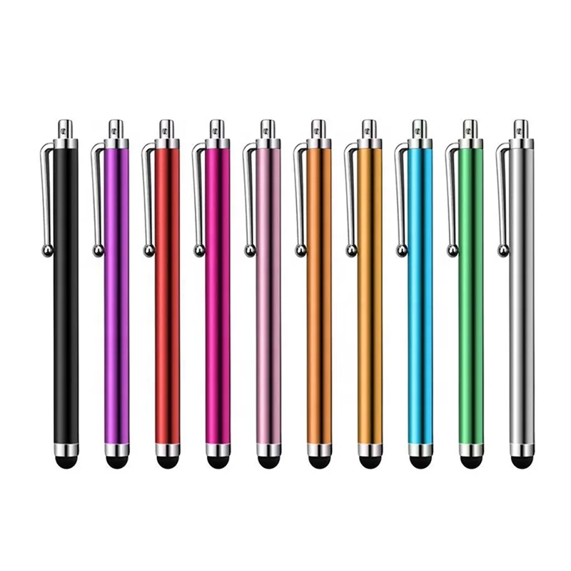 

Metal Tablet Pen With Pen Clip Stylus Pen Touch Screen For Tablet PC for iPhone iPad Capacitive Stylus Pencil