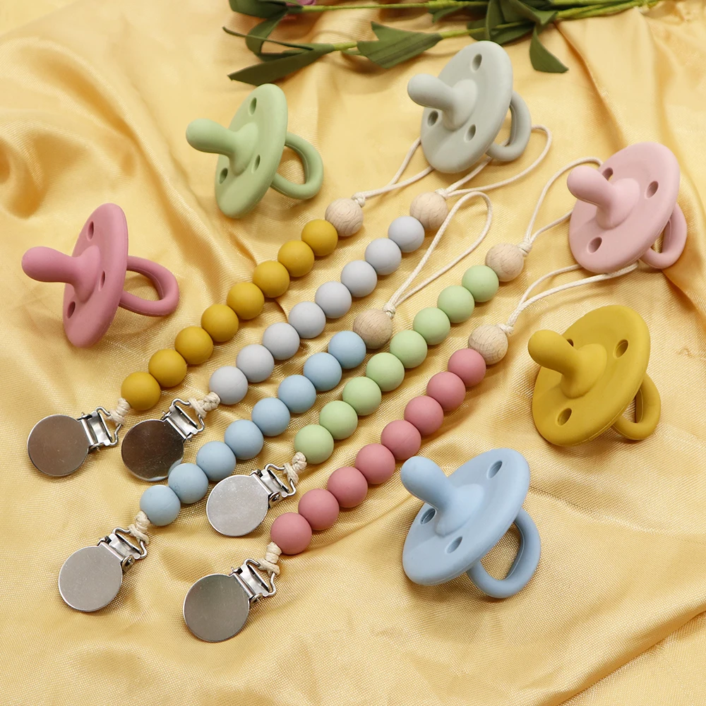 Factory Bulk Newborn BPA Free Custom Logo Silicone Baby Pacifiers For Children, 9 colors
Factory Bulk Newborn BPA Free Custom Logo Silicone Baby Pacifiers For Children, 9 colors