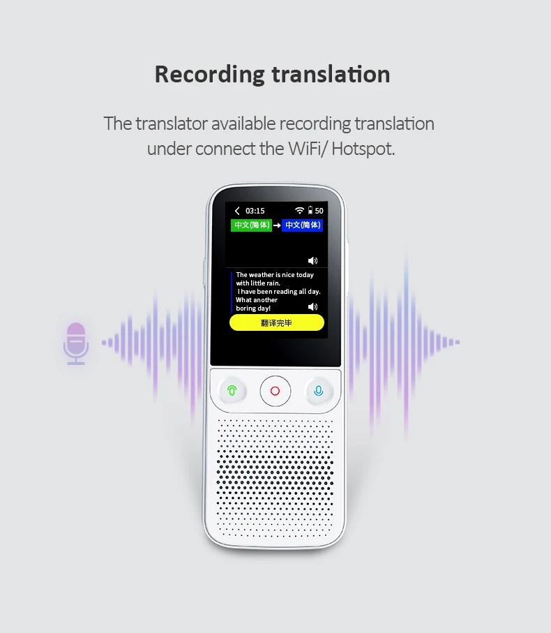 T10 Pro Nueva Versión Ai Instantánea Smart Translator Dispositivo De