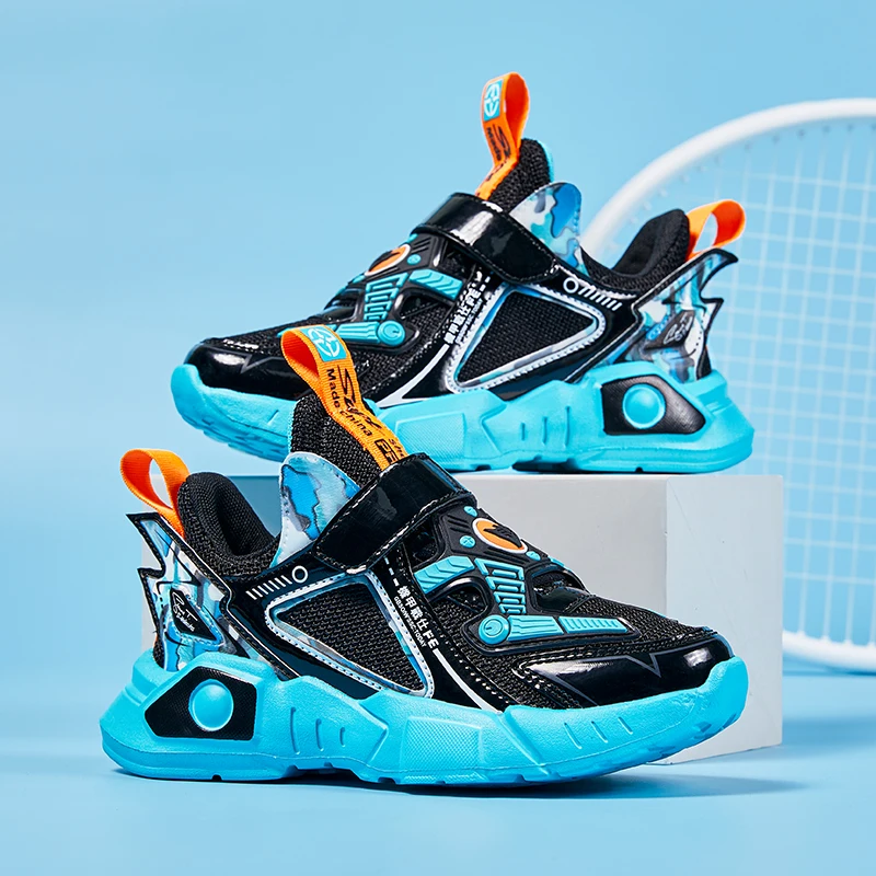 Fashion Kids Basketball Shoes Summer Breathable Sport Sneakers for Boys Non-slip Outdoor Jogging Sneakers Children Big Size28-38
Fashion Kids Basketball Shoes Summer Breathable Sport Sneakers for Boys Non-slip Outdoor Jogging Sneakers Children Big Size28-38