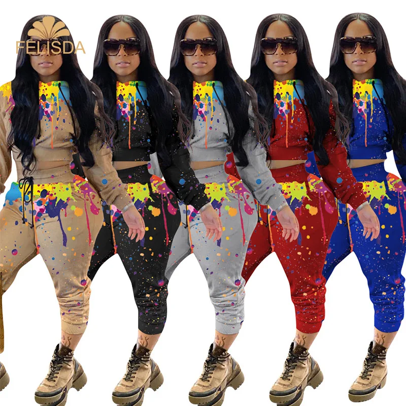 High Quality Two Piece Hoodie Sweat Suits For Women Fashion Spring Sashes Long Pants 2 Piece Set Women Tracksuit 2021
High Quality Two Piece Hoodie Sweat Suits For Women Fashion Spring Sashes Long Pants 2 Piece Set Women Tracksuit 2021