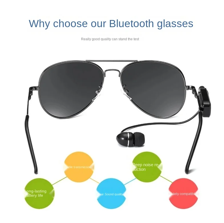Intelligent Stereo Wireless Headset Sunglasses Sports Driving Fishing Anti Ultraviolet Anti Glare Sunglasses
Intelligent Stereo Wireless Headset Sunglasses Sports Driving Fishing Anti Ultraviolet Anti Glare Sunglasses