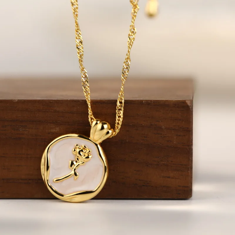Fashionable stainless steel 18k gold plated abalone shell lucky charm preserve rose and necklace for woman, As picture
Fashionable stainless steel 18k gold plated abalone shell lucky charm preserve rose and necklace for woman, As picture