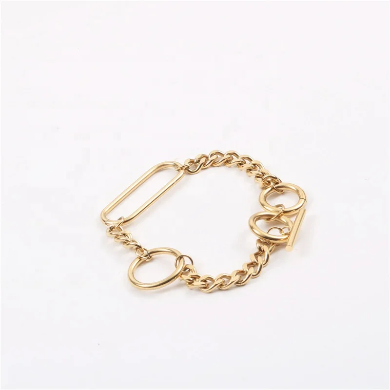 High End Gold Plated Toggle Bracelet Stainless Steel Bracelet Trendy Jewelry Bracelet Men
High End Gold Plated Toggle Bracelet Stainless Steel Bracelet Trendy Jewelry Bracelet Men