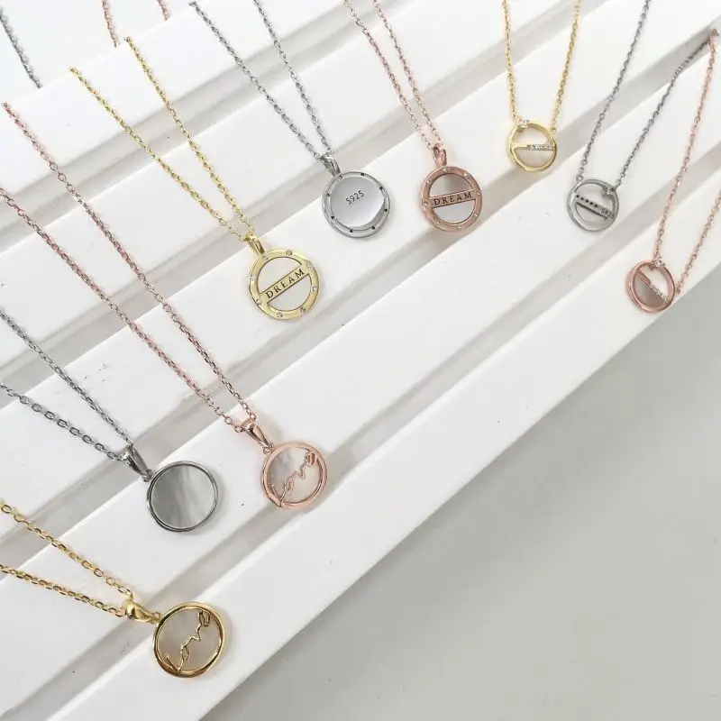 Dylam S925 Round Disc Love Dream Pendant Circle Mother of Pearl Shell Neck Link Chain Gold Jewelry Sterling Silver Necklace
Dylam S925 Round Disc Love Dream Pendant Circle Mother of Pearl Shell Neck Link Chain Gold Jewelry Sterling Silver Necklace