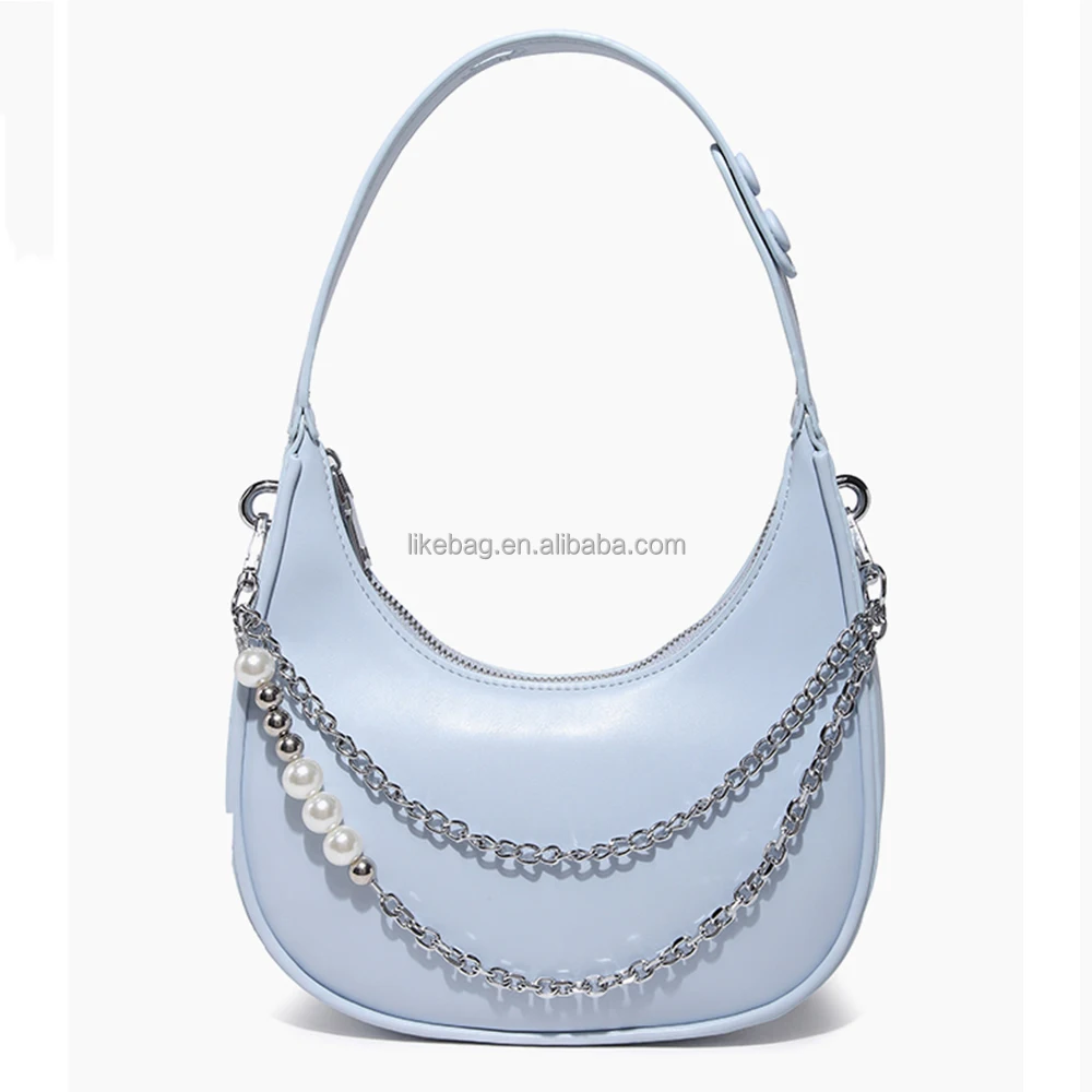 LIKEBAG new fashion and luxury ladies hobo bag shoulder armpit bag pu leather pearl chain hand messenger shoulder bag for women
LIKEBAG new fashion and luxury ladies hobo bag shoulder armpit bag pu leather pearl chain hand messenger shoulder bag for women
