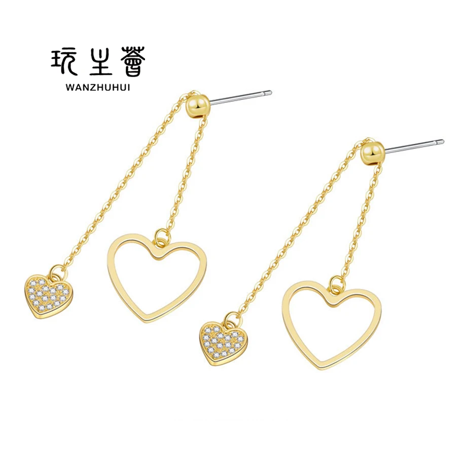 New design long drop tassel heart earrings for women
New design long drop tassel heart earrings for women