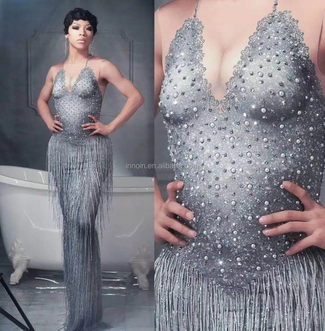 Singer Host Diamond Elastic False Perspective Slim Fit Tassel Long Dress Adult Evening Dress Stage Wear Pole Performance Costume
Singer Host Diamond Elastic False Perspective Slim Fit Tassel Long Dress Adult Evening Dress Stage Wear Pole Performance Costume