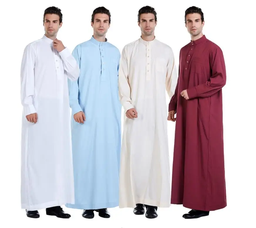 Limanying factory Supply high quality thobe de qualite homme muslim omani thobe, 4 colors
Limanying factory Supply high quality thobe de qualite homme muslim omani thobe, 4 colors
